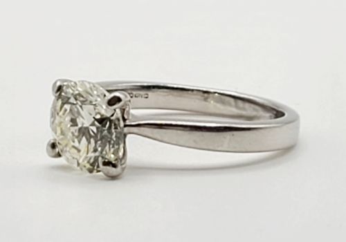 DIAMOND SOLITAIRE 209CT PLATINUM RING VALUATION 20000 - ADDITIONAL PHOTO 5