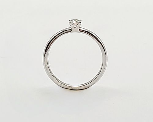 DIAMOND SOLITAIRE WITH SOLID PLATINUM BAND SIZE M12 - ADDITIONAL PHOTO 7