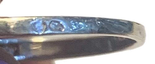 FRENCH ART DECO 18CT GOLD DIAMOND RING SIZE L - ADDITIONAL PHOTO 2