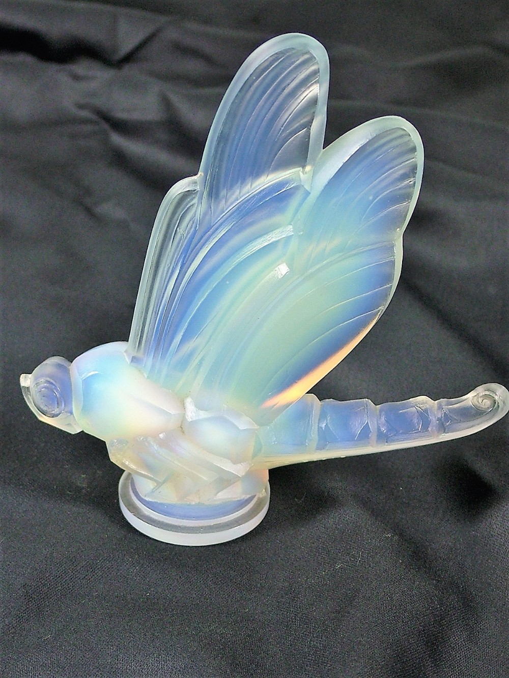 French Art Deco Car Mascot of a Dragonfly by Sabino c1930