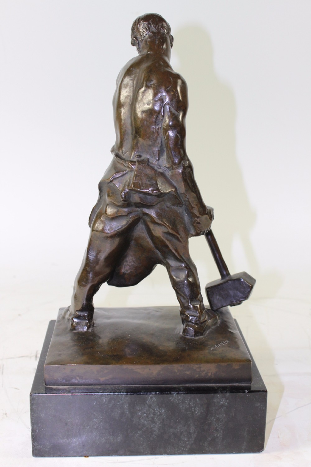 Large German Art Deco Period Bronze Signed Bayer c1930s View IV