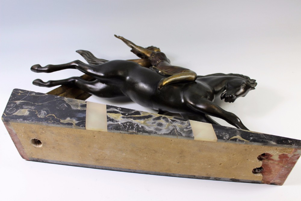 French Art Deco Amazonian/ Valkyrie Sculpture c.1920s View III