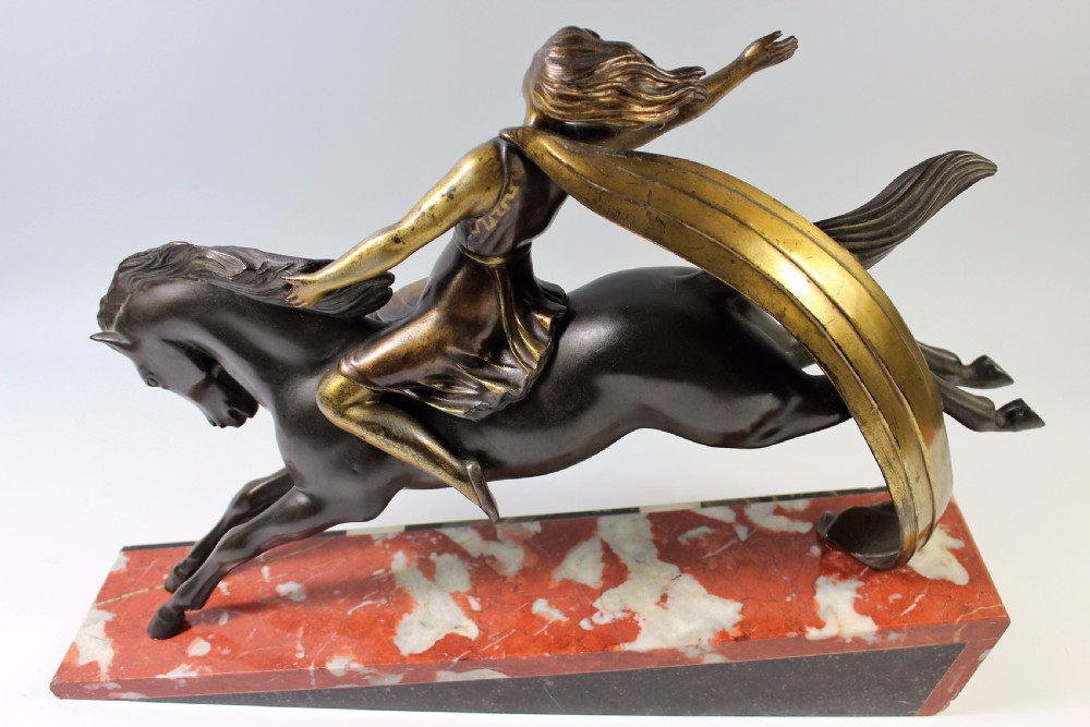 French Art Deco Amazonian/ Valkyrie Sculpture c.1920s View VII