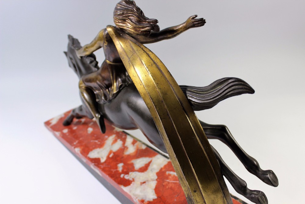 French Art Deco Amazonian/ Valkyrie Sculpture c.1920s View VIII
