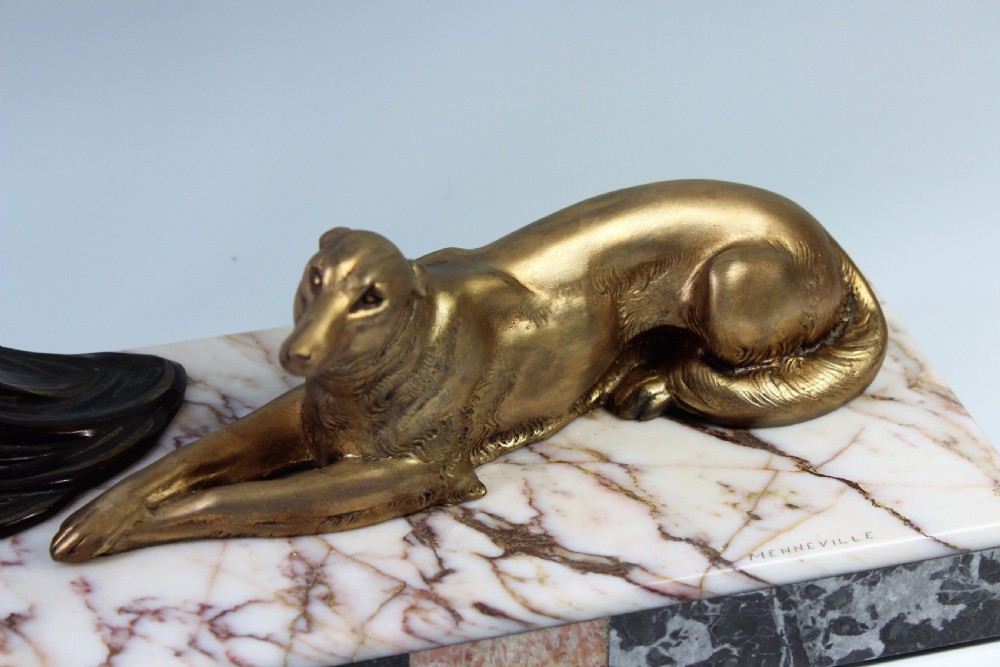 Original French Art Deco Figural Group by Menneville c.1920-30 View IV