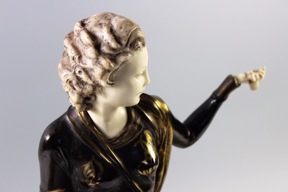 Original French Art Deco Figural Group by Menneville c.1920-30 View V