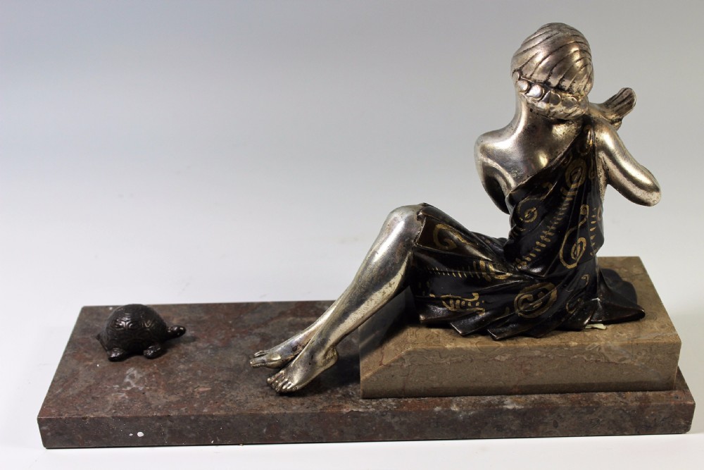 French Art Deco Female Sculpture c.1920-30 View II