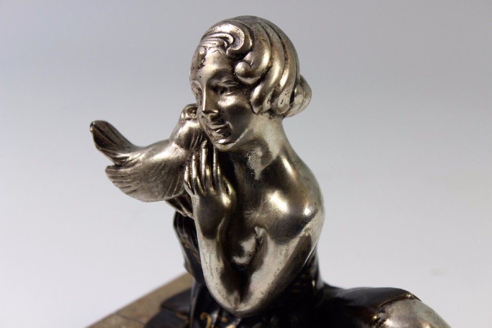 French Art Deco Female Sculpture c.1920-30 View III