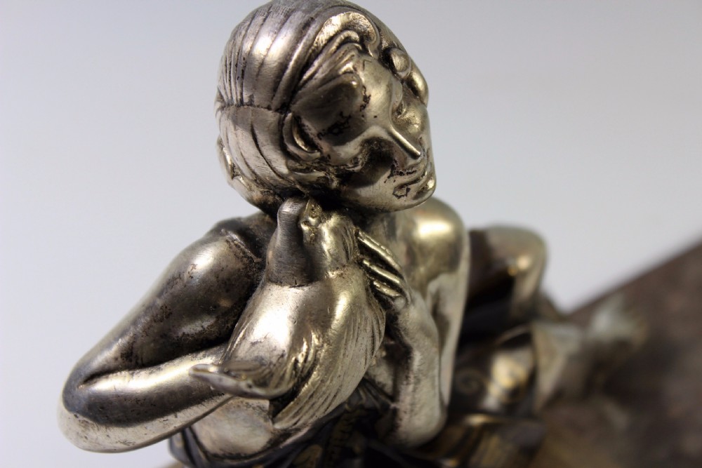 French Art Deco Female Sculpture c.1920-30 View IV