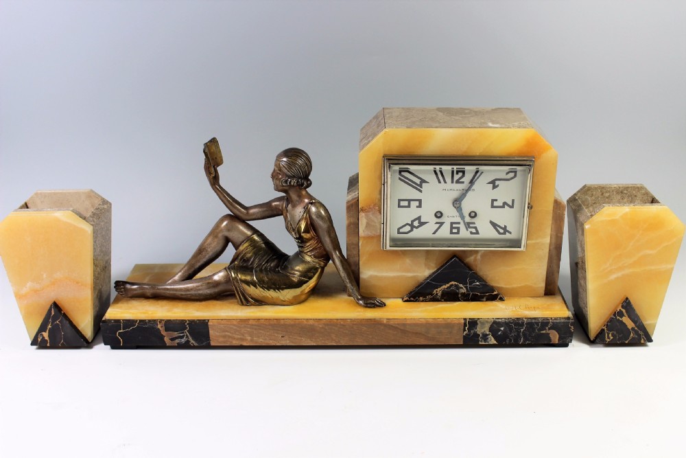 Chiparus, French Art Deco Clock 