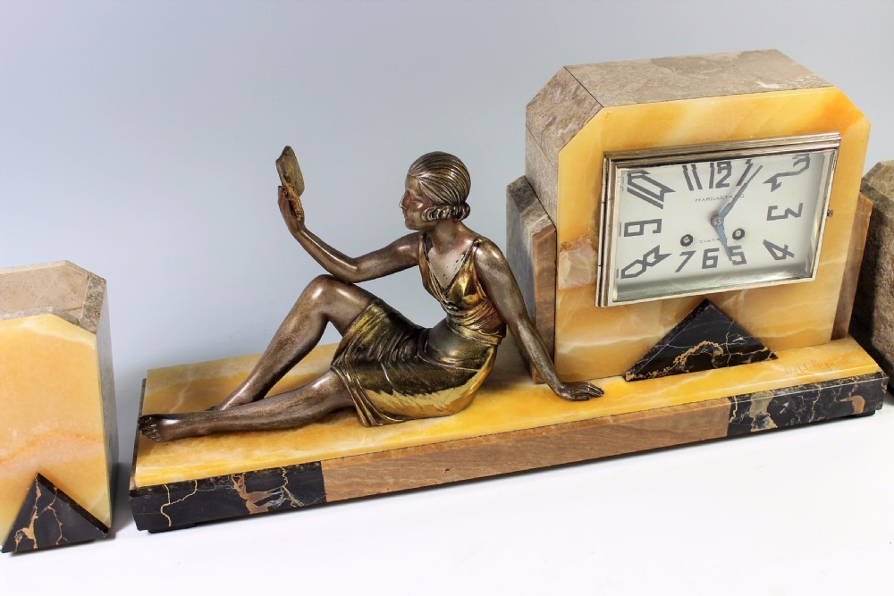 Chiparus, French Art Deco Clock 