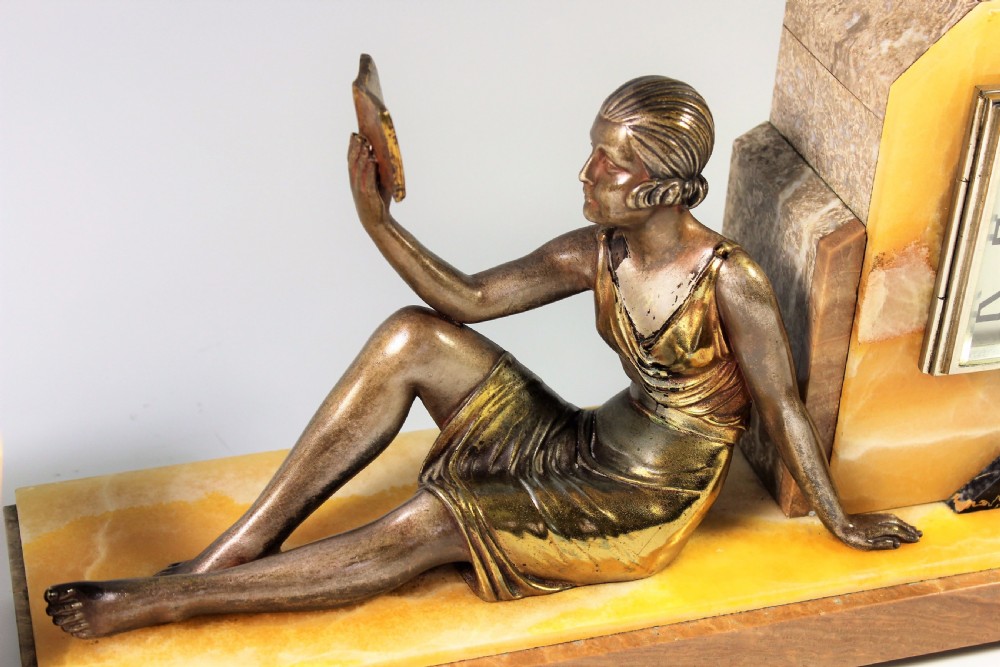 Chiparus, French Art Deco Clock 