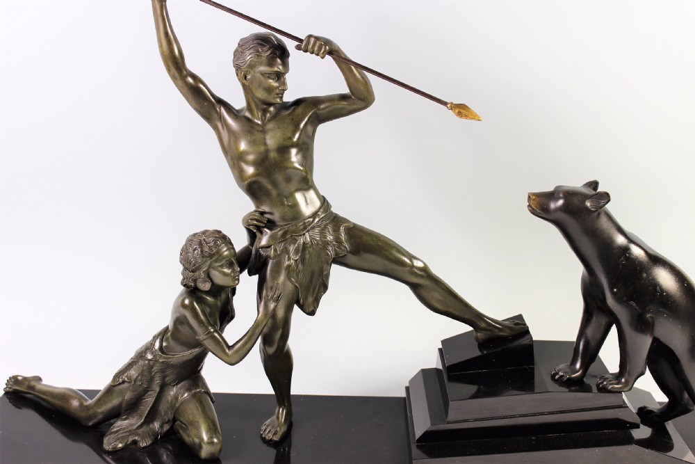 Uriano, French Art Deco Figural Sculpture c.1920-30 View II