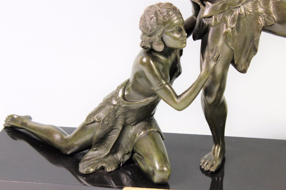 Uriano, French Art Deco Figural Sculpture c.1920-30 View III