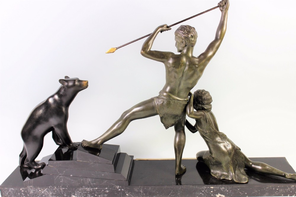 Uriano, French Art Deco Figural Sculpture c.1920-30 View X