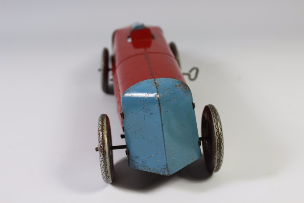 Early Art Deco Tin Plate Racing Car c1930s View III