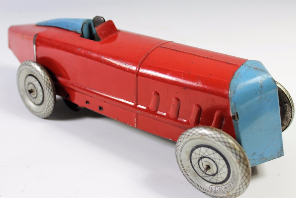 Early Art Deco Tin Plate Racing Car c1930s View V