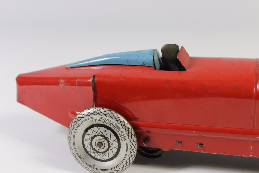 Early Art Deco Tin Plate Racing Car c1930s View VI