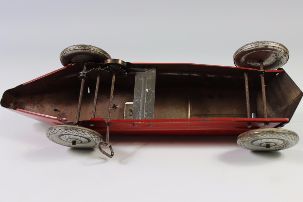 Early Art Deco Tin Plate Racing Car c1930s View VIII