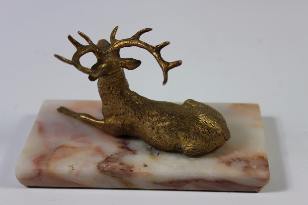 Finely Cast French 19th Century Bronze Stag c1880 View II