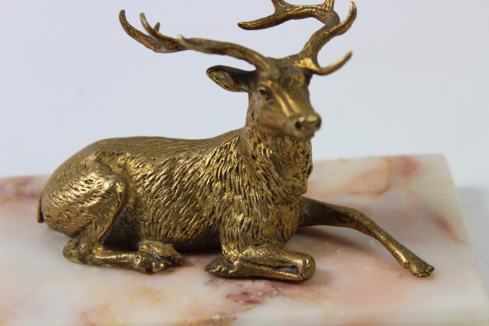 Finely Cast French 19th Century Bronze Stag c1880 View III