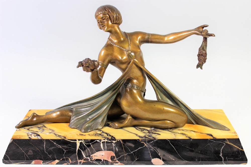 Limousin, French Art Deco Egyptian Dancer c.1920-30