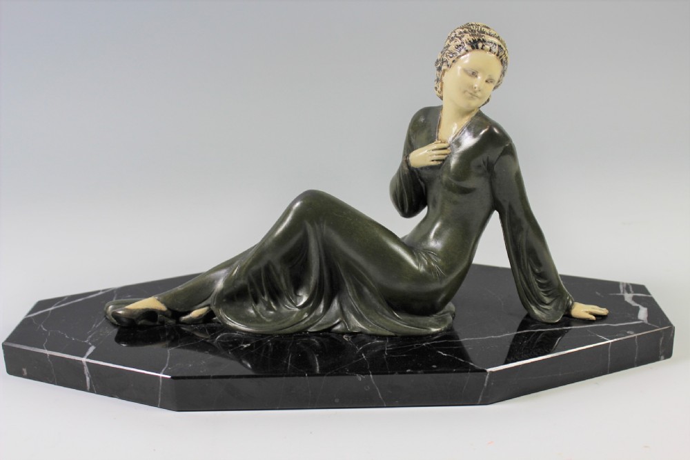 French Art Deco Figurine by Menneville c.1920-30