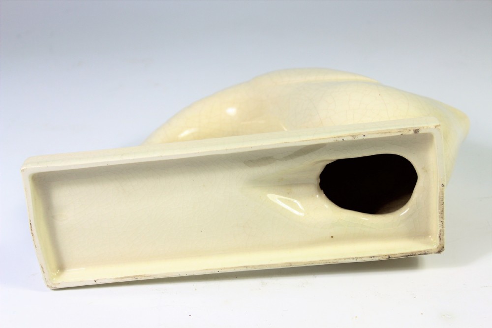 French Art Deco Craquele Duck by Desbarbieux c1920-30 View III