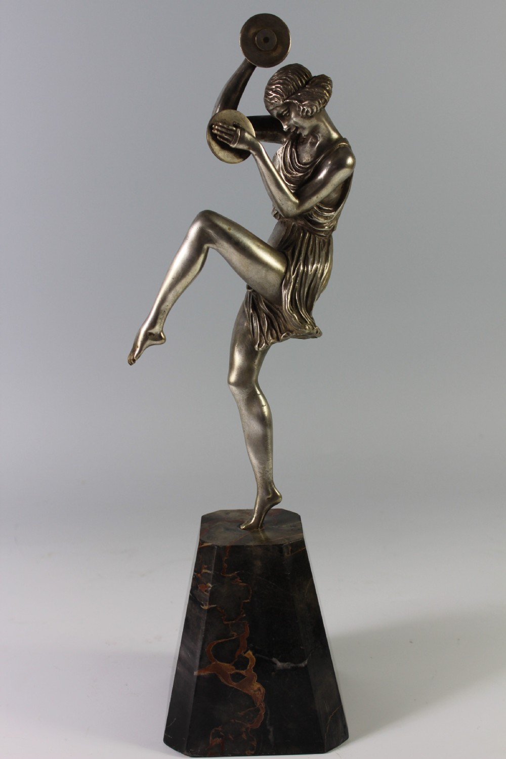 Le Faguays, Art Deco Bronze Cymbal Dancer c.1925