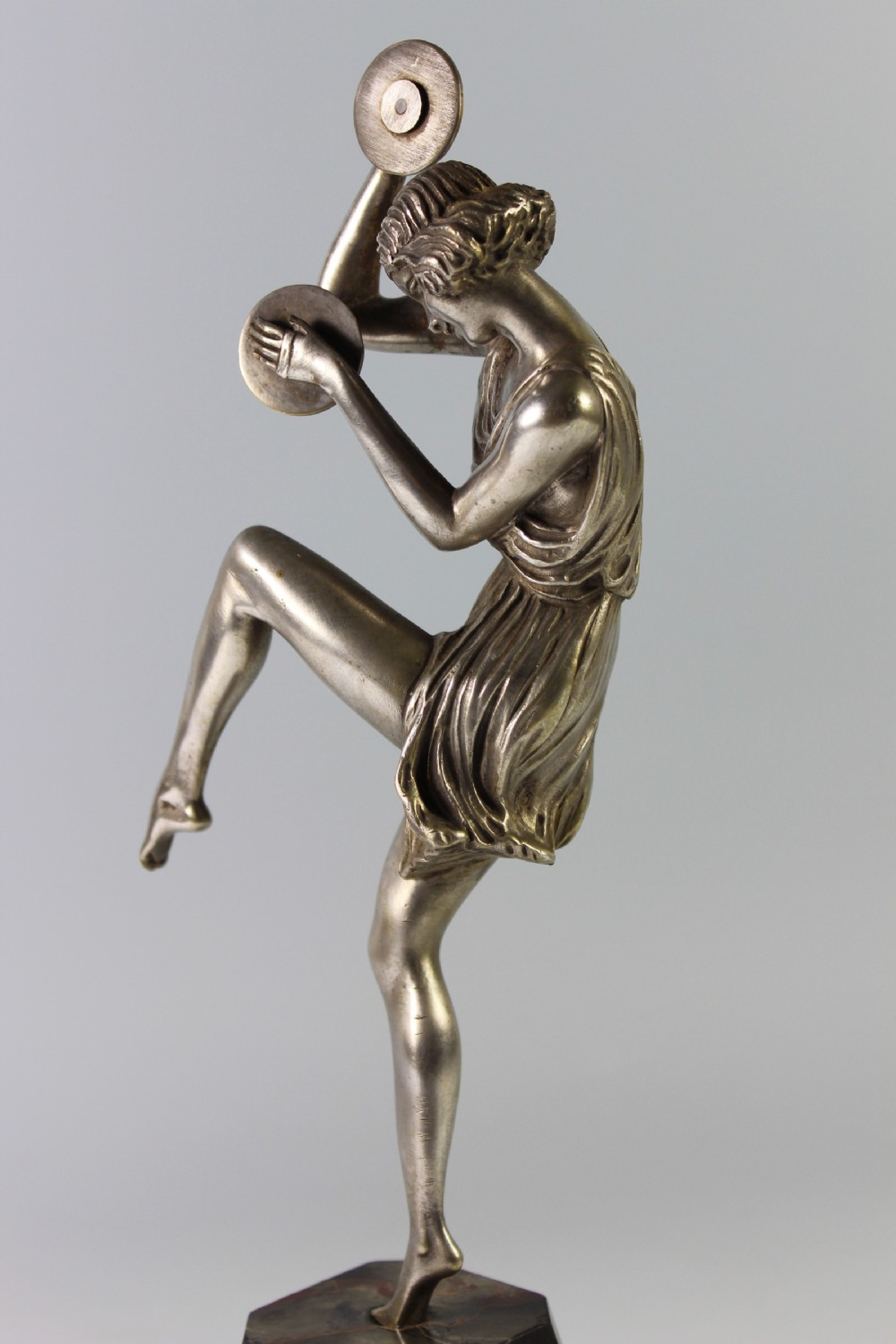 Le Faguays, Art Deco Bronze Cymbal Dancer c.1925 View VIII