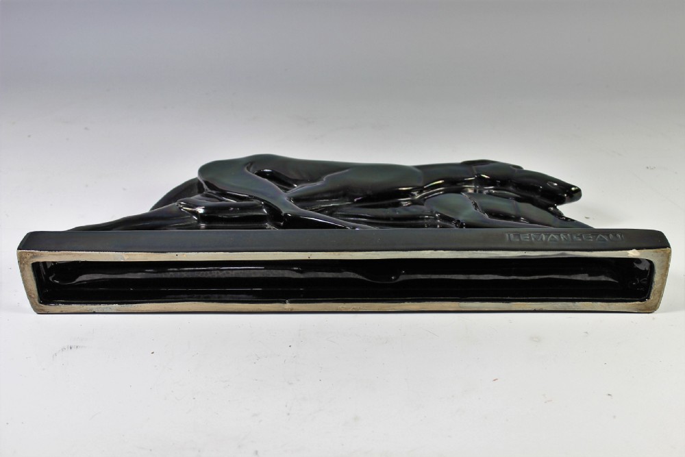 Charles Lemanceau, Pair French Art Deco Greyhounds, circa 1920-30 View VI