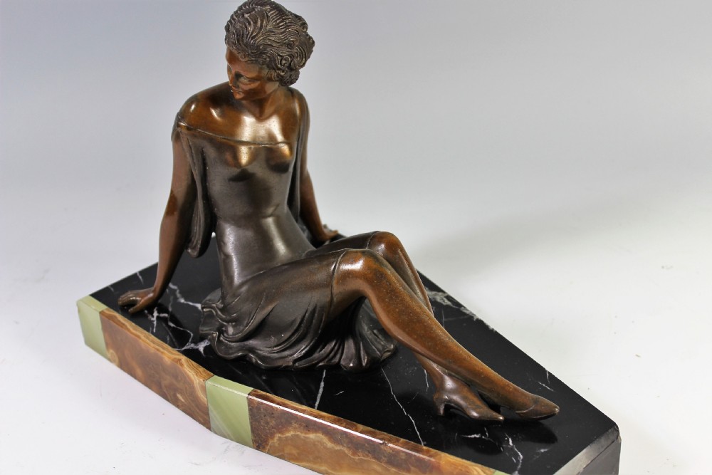 Cipriani, French Art Deco Female Figure, c1920-30 View II