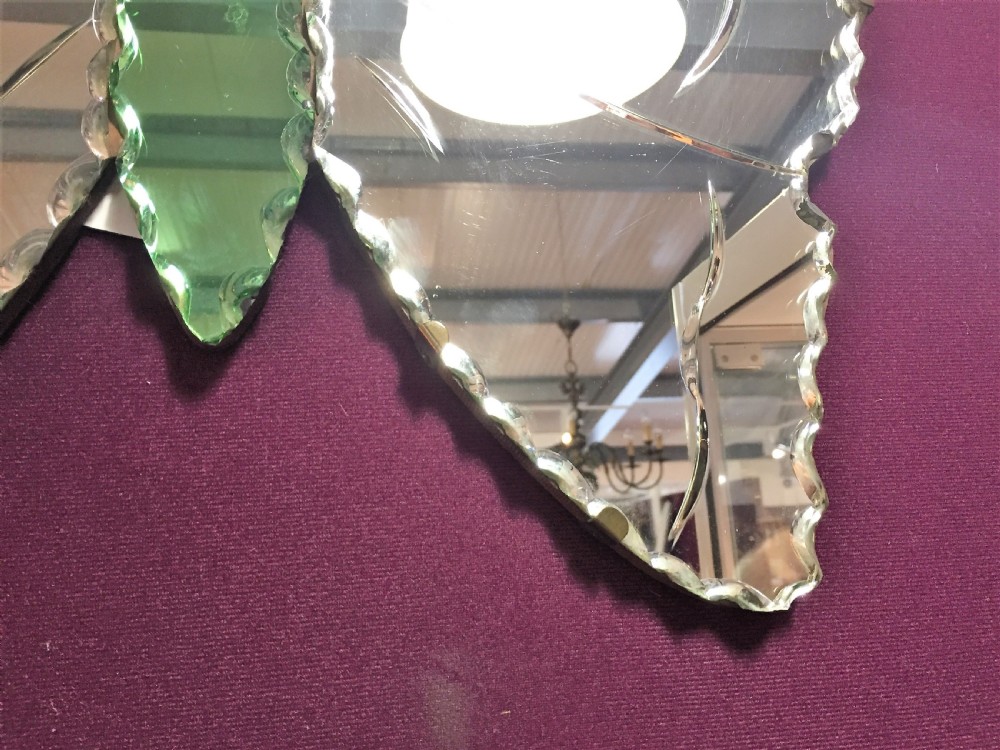 English Art Deco Butterfly Mirror, circa 1930s View III