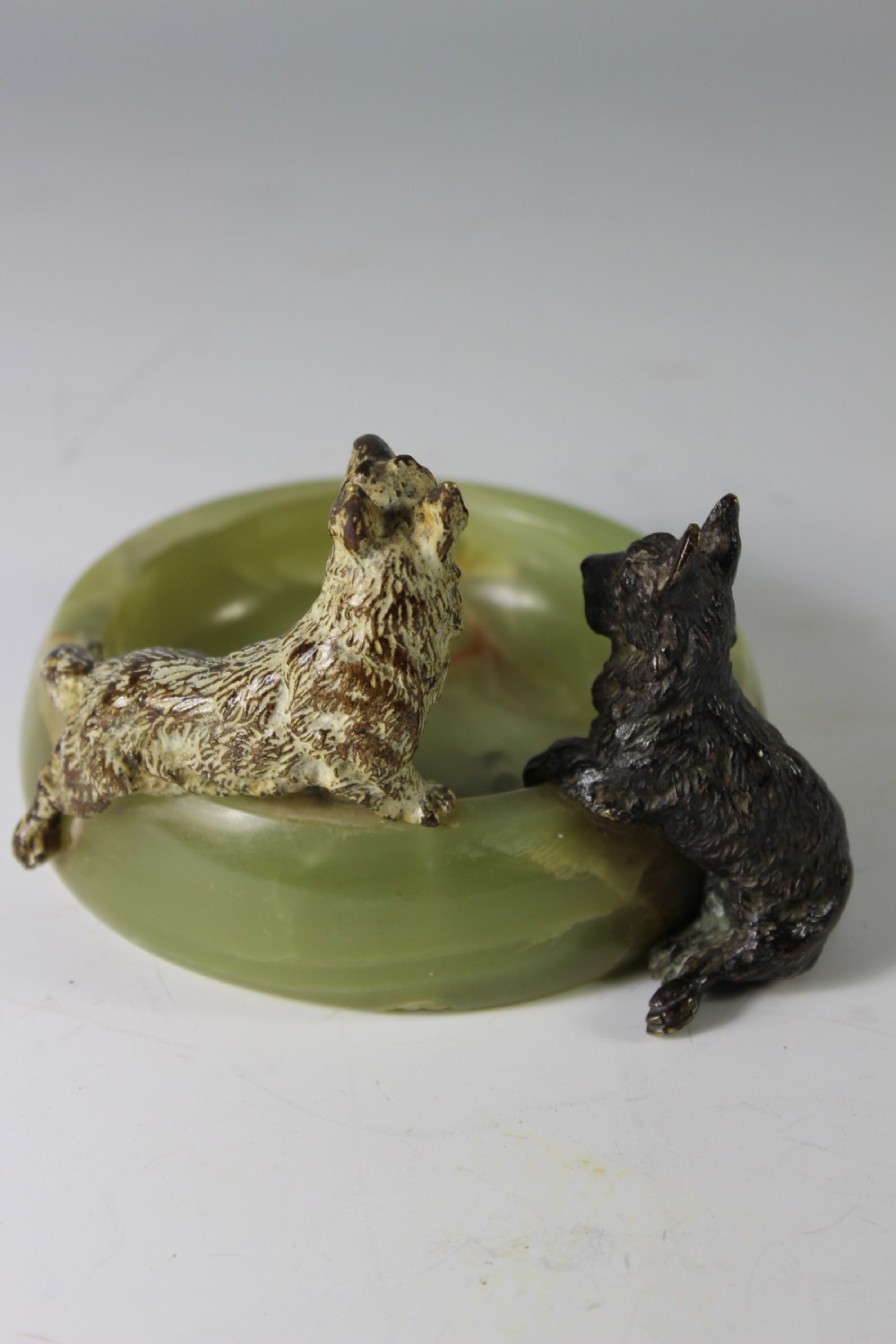 Pair Austrian Bronze Terriers c.1900 View II