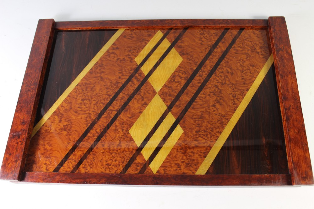 French Art Deco Geometric Serving Tray c.1930 View II