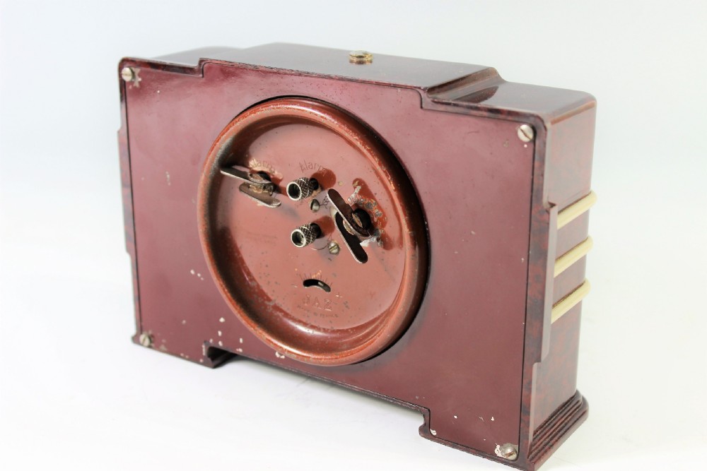 Jaz French art deco bakelite alarm clock made c.1930 View III