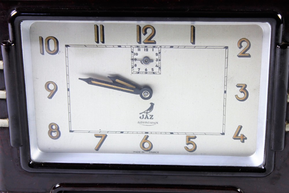 Jaz French art deco bakelite alarm clock made c.1930 View VII