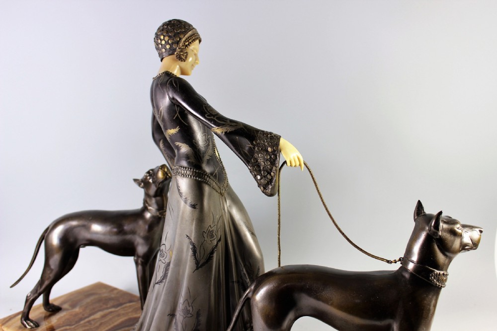 Georges Gori Art Deco Figural Group 
