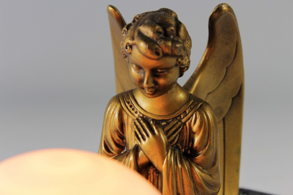 French Art Deco Angel Lamp c.1930 View VIII
