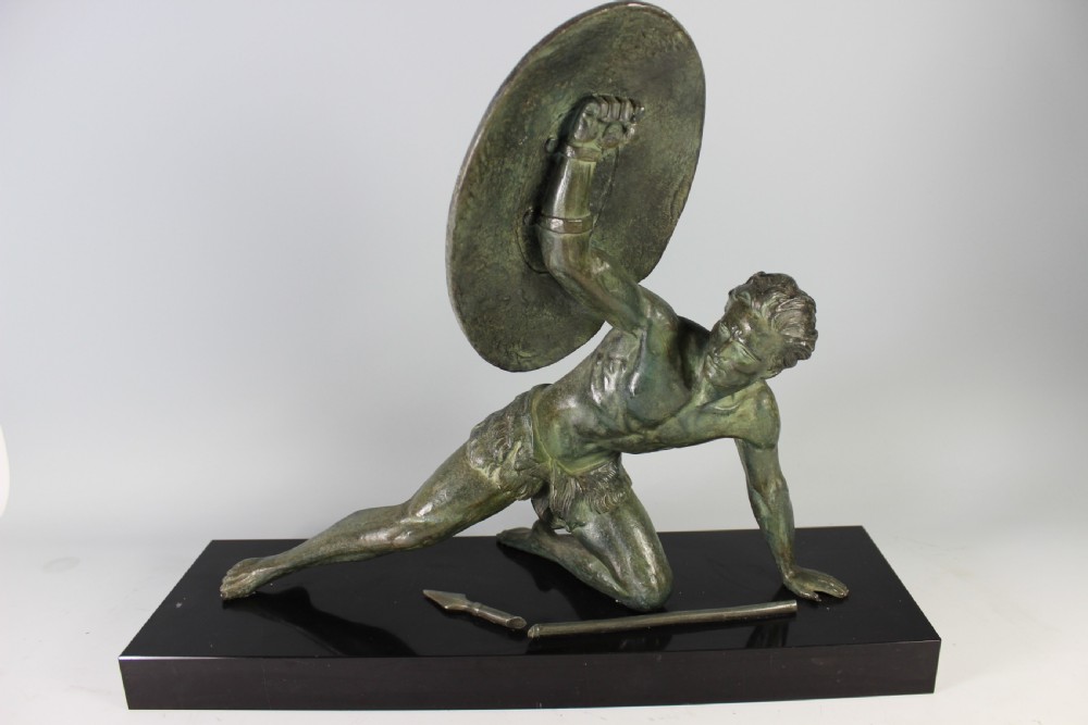 Roncourt, French Art Deco Warrior c.1920-30s