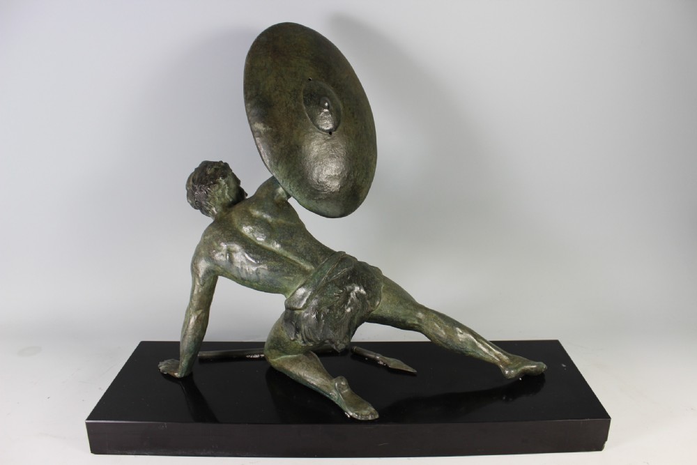 Roncourt, French Art Deco Warrior c.1920-30s View IV