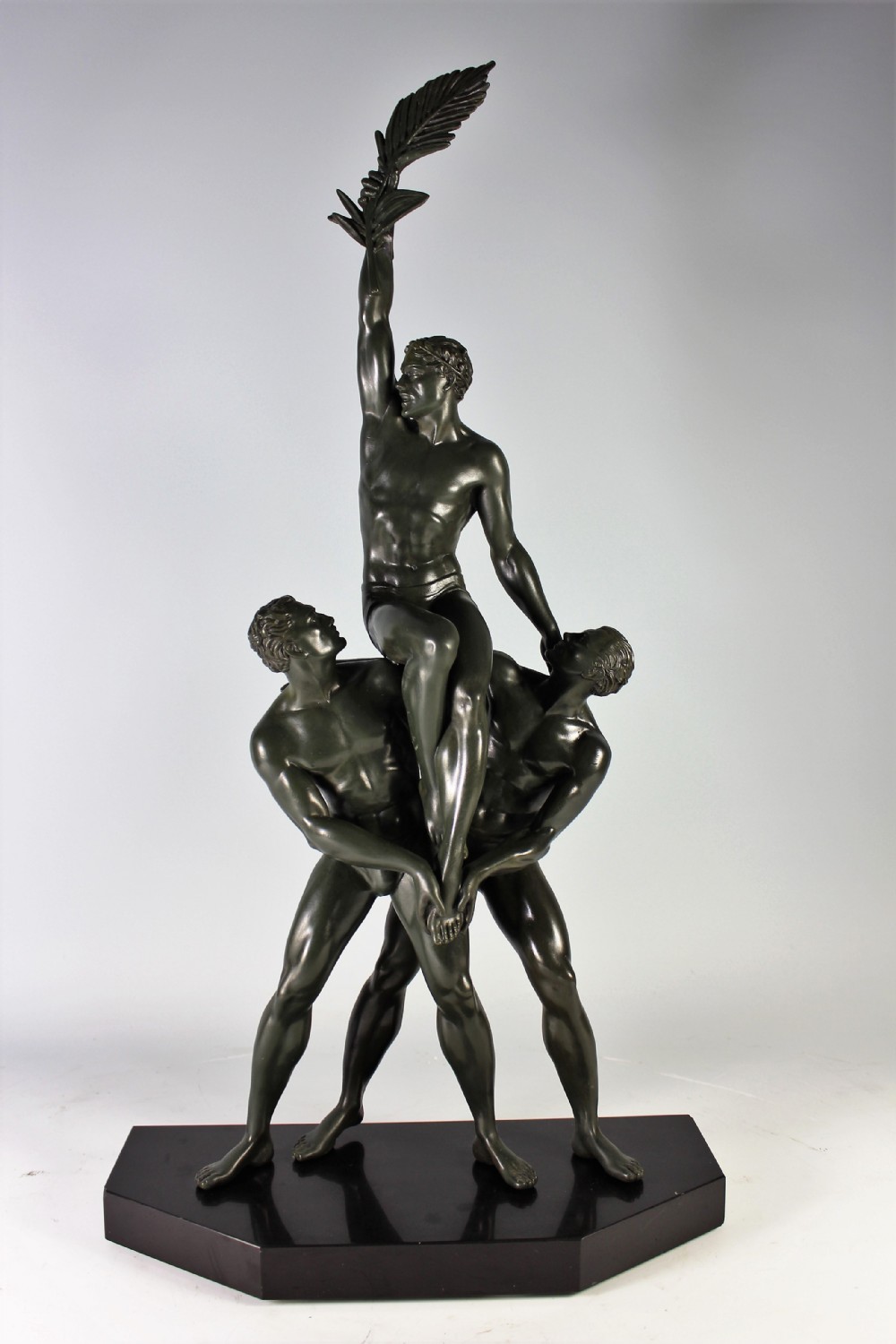 Pierre Le Faguays three male athletes c.1920