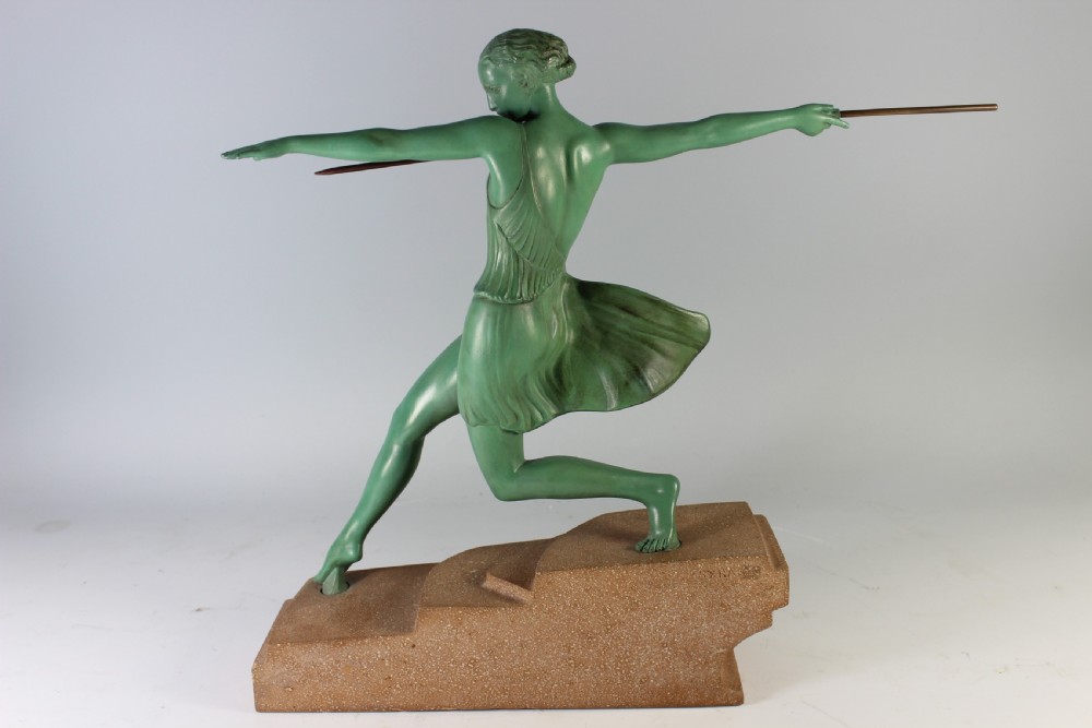 Le Faguays, French Art Deco Diana Huntress c.1930 View II