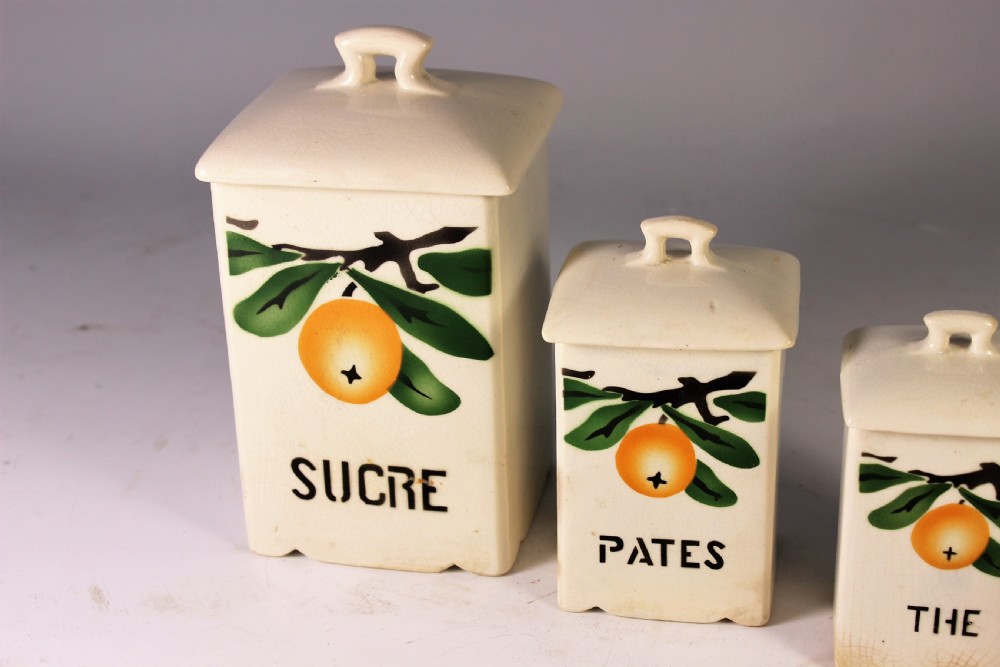 French kitchen storage jars c.1930s View II