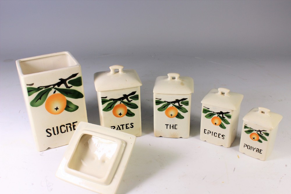 French kitchen storage jars c.1930s View III