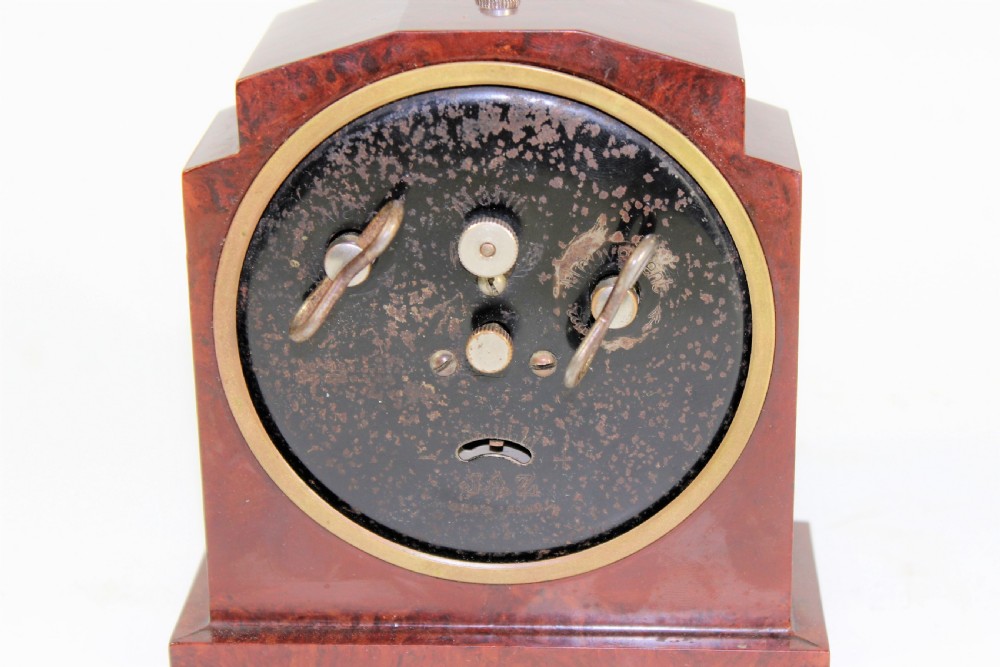 Jaz French art deco bakelite alarm clock made c.1930 View IV