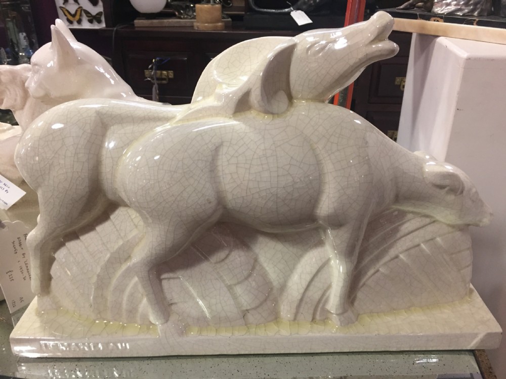 Lemanceau French Art Deco Deer c1920