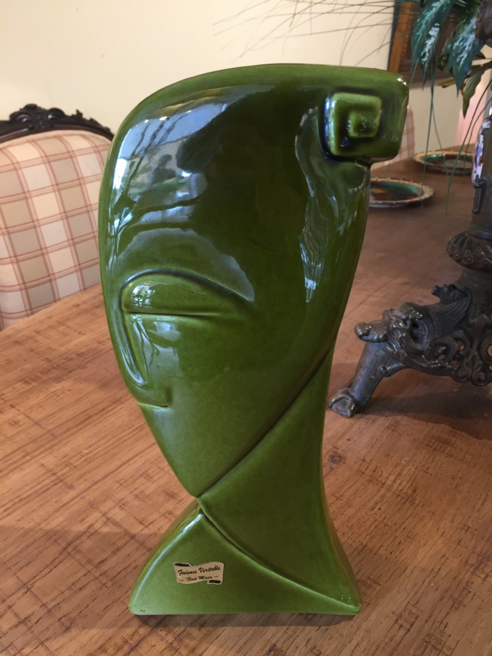 Niederkorn, Rare Cubist Vase c.1920. Limited edition. Certified.