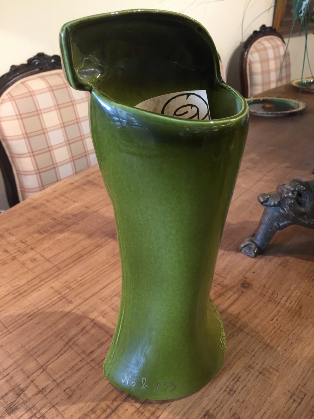 Niederkorn, Rare Cubist Vase c.1920. Limited edition. Certified. View III