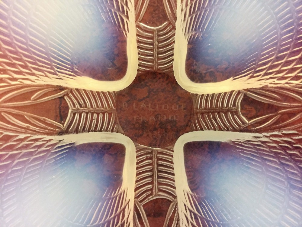 Rene Lalique Coquilles Pattern Opalescent Bowl .c1930 View VI
